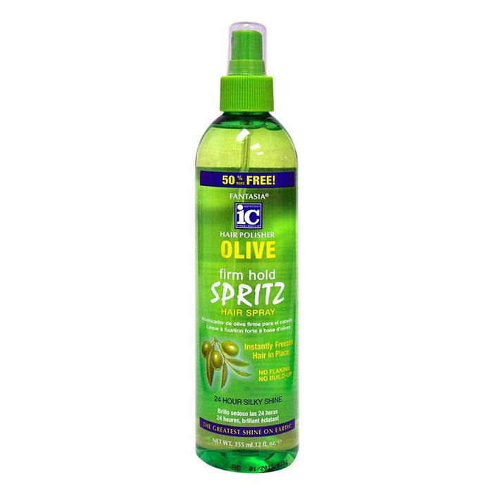 Fantasia IC Hair Polisher Olive Firm Hold Spritz 10oz