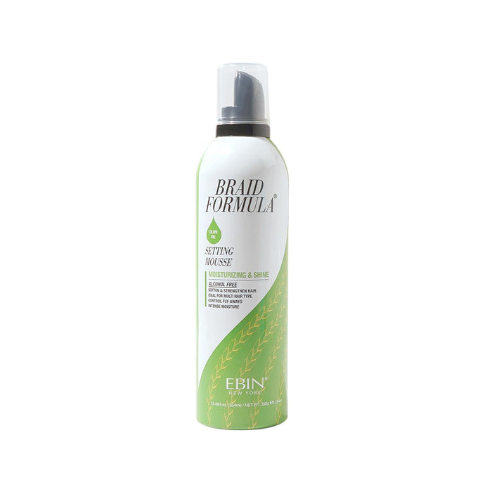 EBIN New York Setting Mousse Moisturizing & Shine 12.49oz - Olive Oil