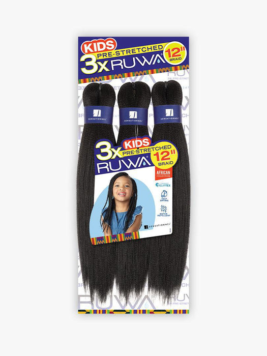 Sensationnel 3x Ruwa Pre-Stretched Kids Braid 12"
