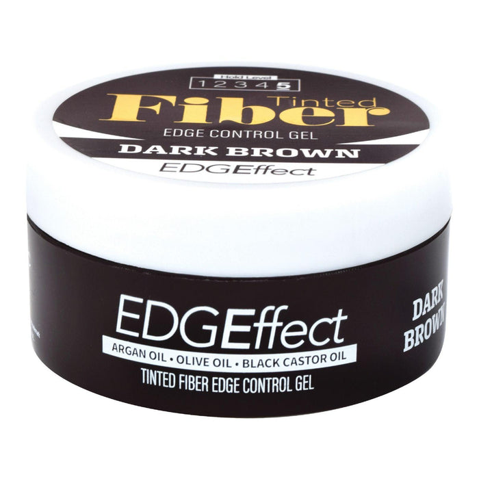 Edgeffect Tinted Fiber Edge Control Gel 3.38oz - Dark Brown