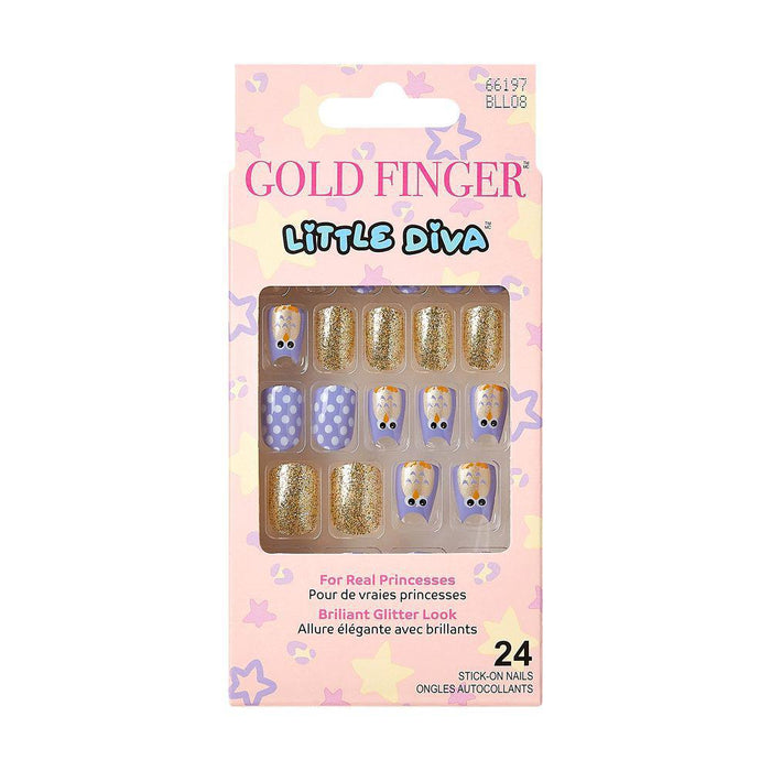 Gold Finger Little Diva Sticker Nails - Quitetime