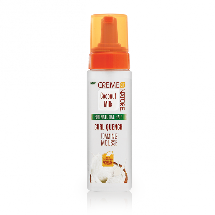 Creme of Nature Coconut Milk Curl Quench Foaming Mousse 7oz