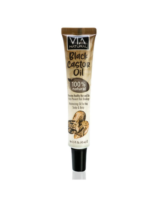 Via Natural 100% Natural Oils 1.5oz - Black Castor Oil