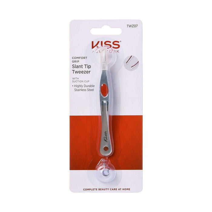 Kiss New York Slant Tip Tweezer with Suction Cup