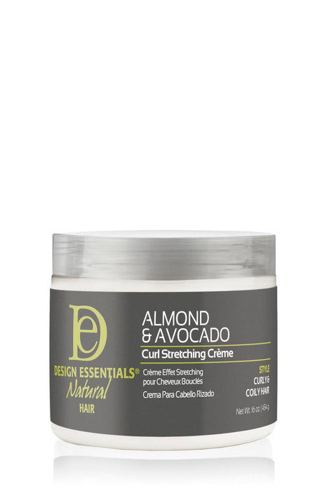 DESIGN ESSENTIALS Natural Almond & Avocado Curl Stretching Cream 16oz