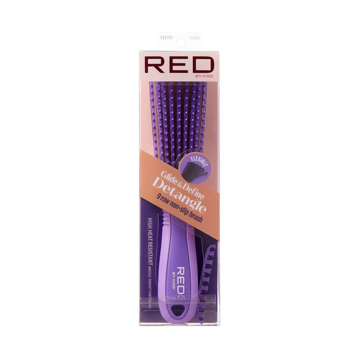 RED by KISS EZ Glide Detangle Brush - Purple