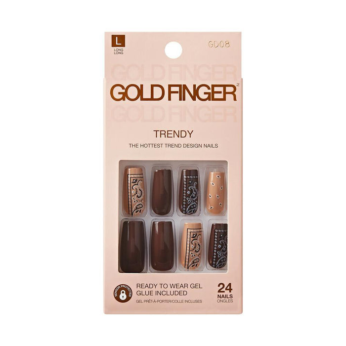Gold Finger Trendy Nails - Showtime