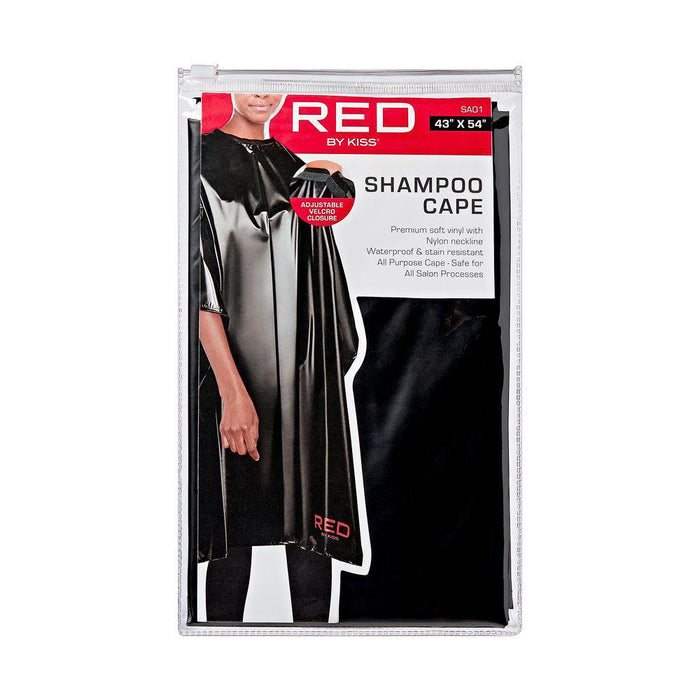 RED by Kiss Shampoo Cape - Black