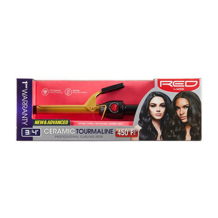 RED by KISS Ceramic Tourmaline Professional Curling Iron - 3/4"