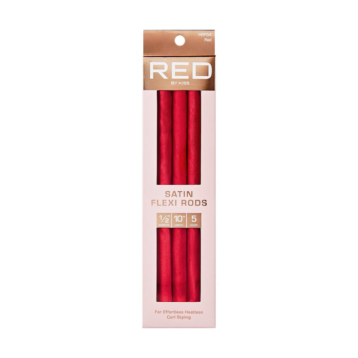 RED by Kiss Satin Flexi Rod 10" Length 5pcs - 1/2" Diameter