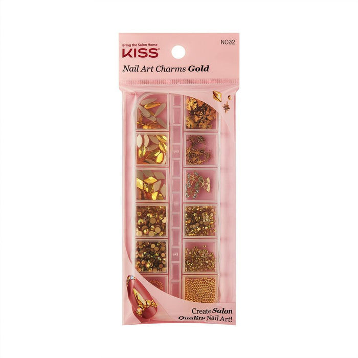 KISS Nail Art Charms - Gold