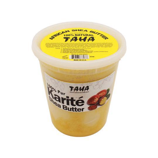 Taha 100% Natural Shea Butter 32oz - Solid