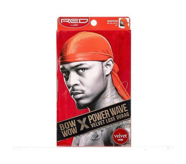 RED by Kiss Bow Wow x Power Wave Velvet Luxe Durag - Red