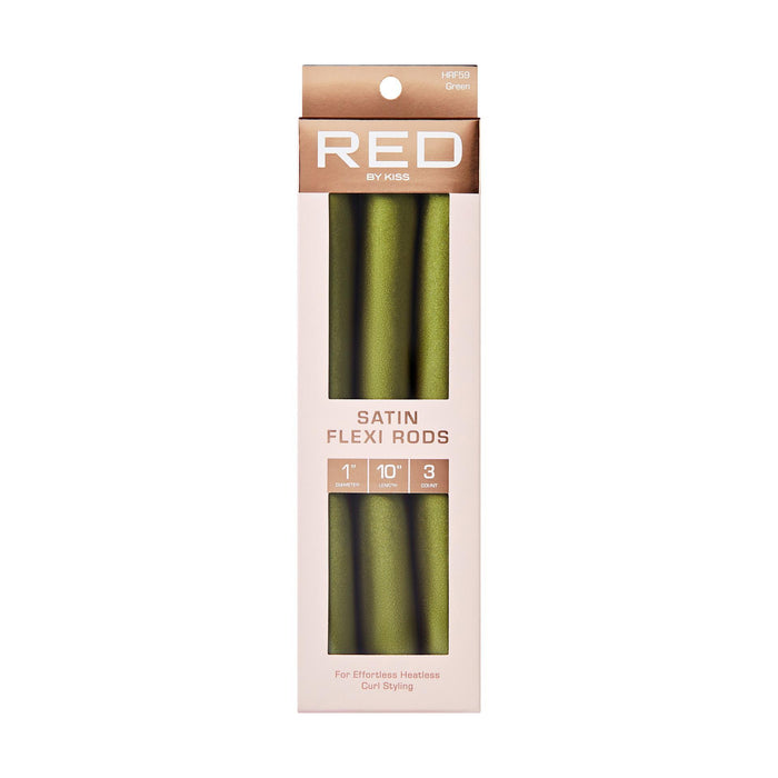 RED by Kiss Satin Flexi Rod 10" Length 3pcs - 1" Diameter