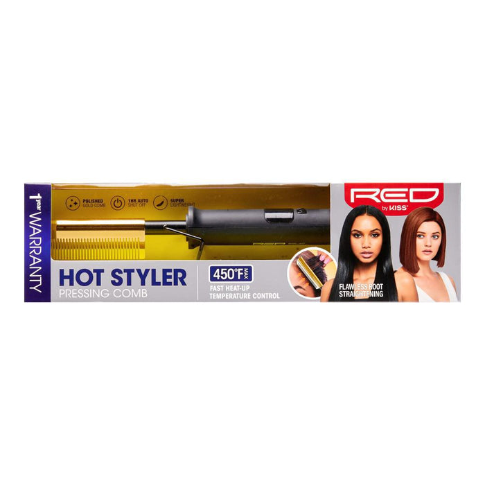 RED by KISS Hot Styler Pressing Comb - Straight Teeth