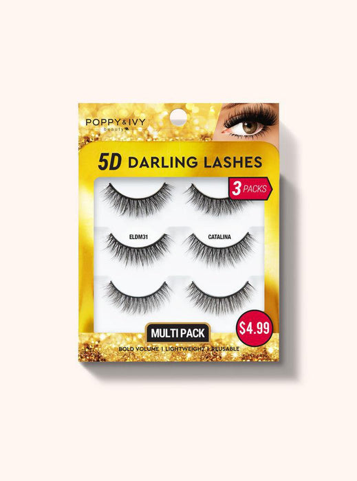 Poppy and Ivy 5D Darling Multi Pack Lashes - Catalina