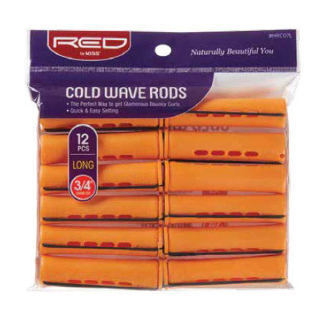 RED by Kiss Long Cold Wave Rods 12pcs - 3/4" Diameter