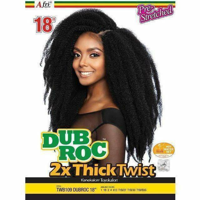 Afri Naptural 2x Dub Roc Thick Twist 18"