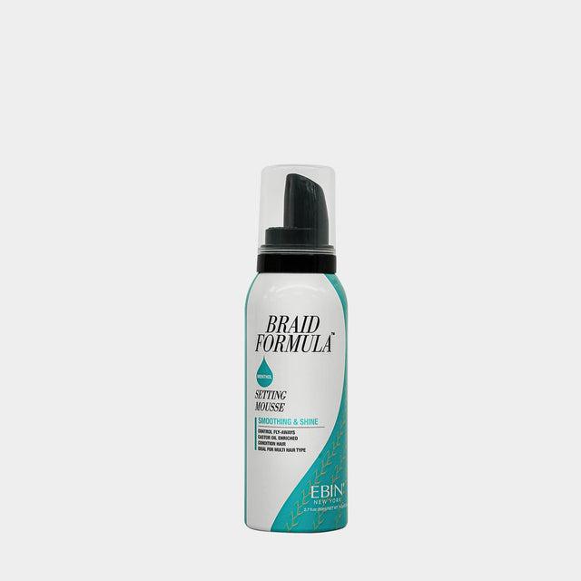 EBIN New York Braid Formula Setting Mousse Smoothing & Shine 2.7oz - Menthol