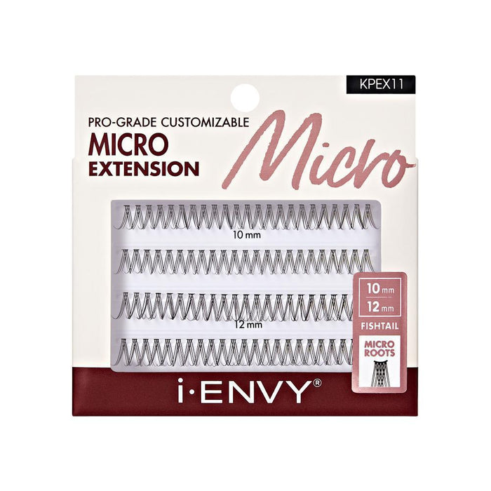 i-ENVY by KISS 92pcs Micro Extension Lash Clusters - Fishtail