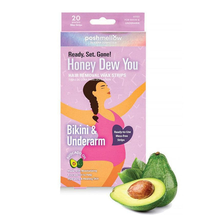 Poshmellow Honey Dew You Bikini & Underarm Wax Strip Kit