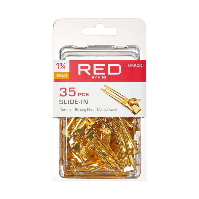 RED by KISS Gold Color Slide In Clips 35pcs