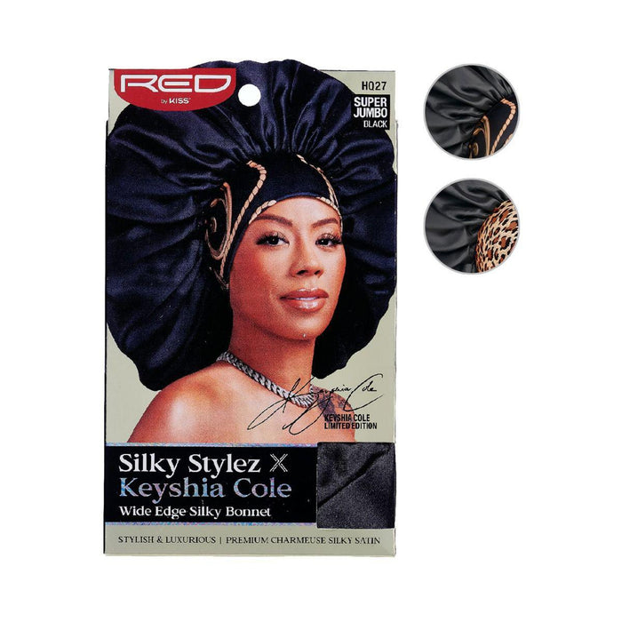RED by Kiss Silky Stylez x Keyshia Cole Wide Edge Silky Bonnet - Black