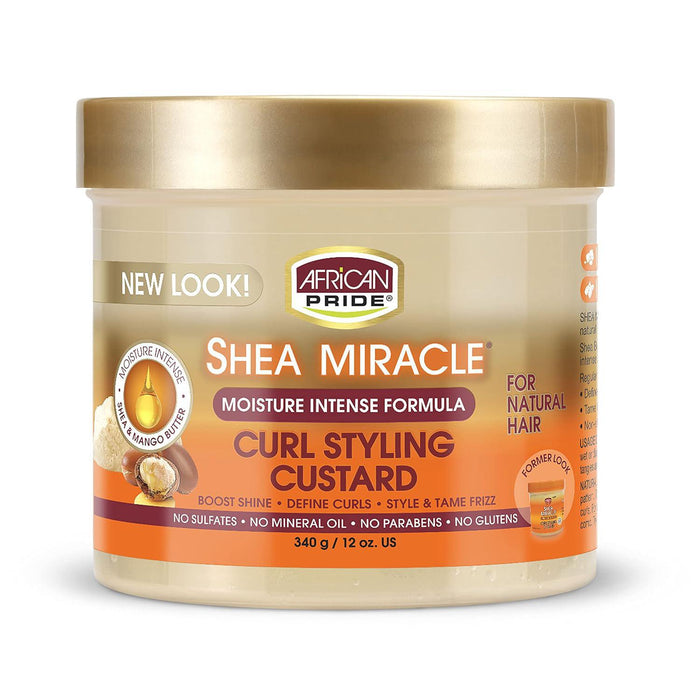 African Pride Shea Miracle Curl Styling Custard 12oz