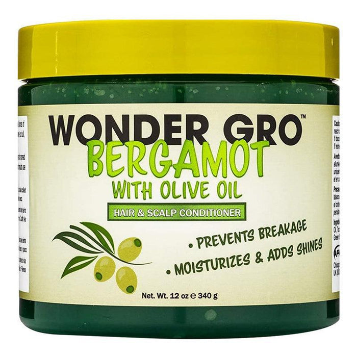 Wonder Gro Hair Grease Hair & Scalp Conditioner 12oz - Bergamot with Olive Oil
