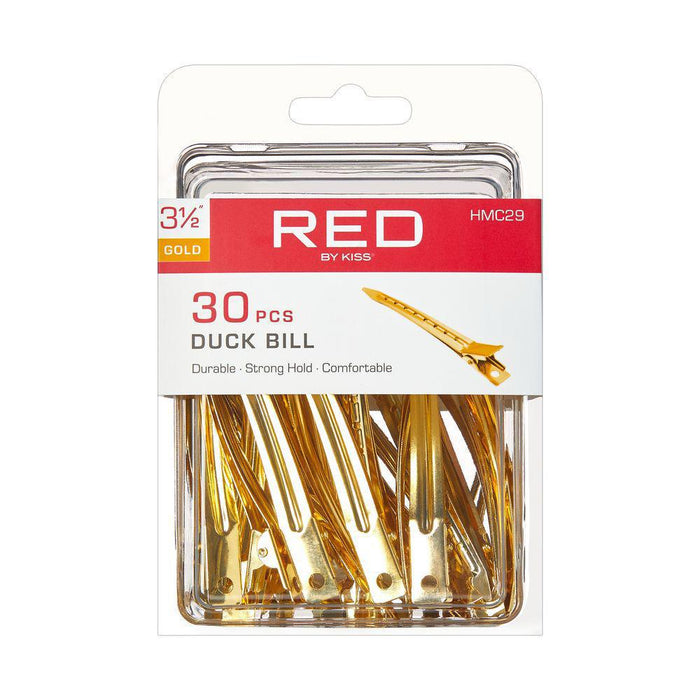 RED by KISS Gold Color Duck Bill Clips 30pcs