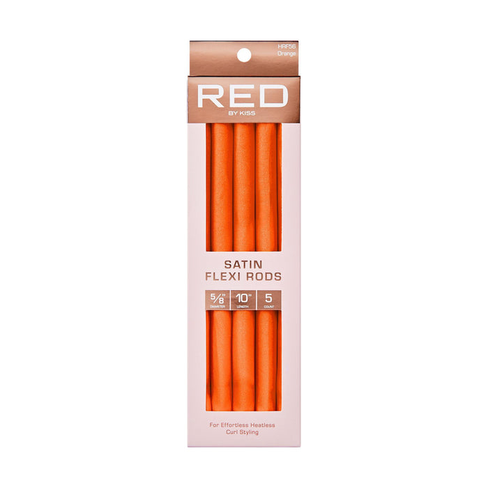 RED by Kiss Satin Flexi Rod 10" Length 5pcs - 5/8" Diameter