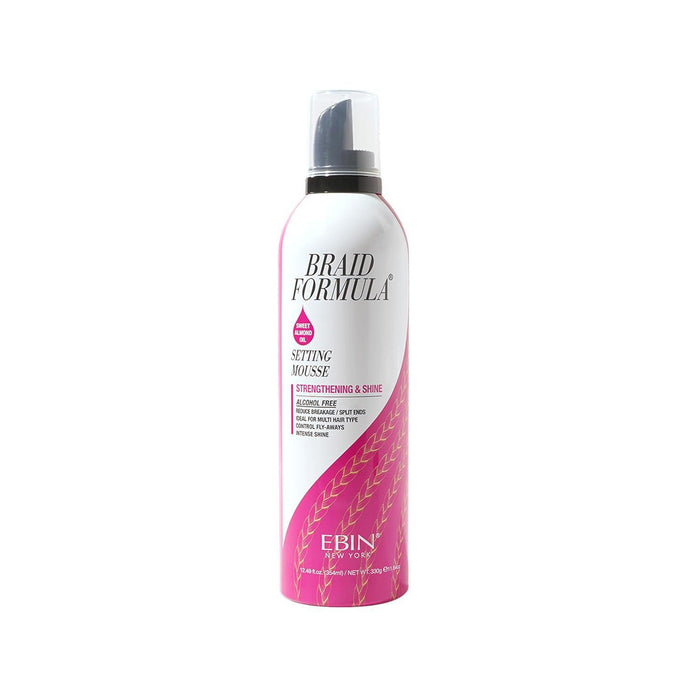 EBIN New York Setting Mousse Strengthening & Shine 12.49oz - Sweet Almond Oil