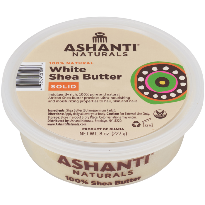Ashanti African Solid White Shea Butter 8oz