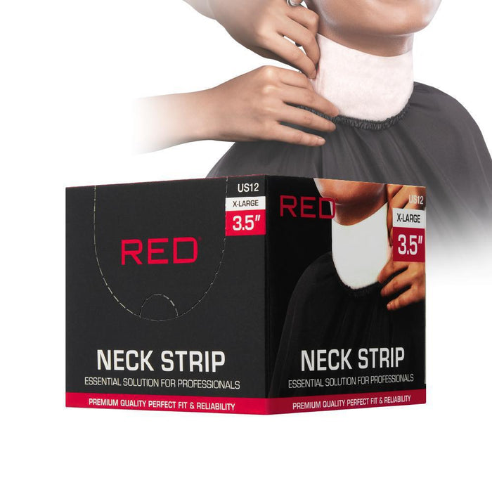 RED by KISS Premium Disposable Barber Neck Strips - X-Large 3.5"