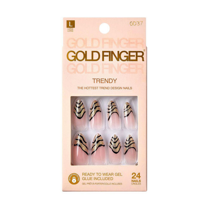 Gold Finger Trendy Nails - Calm & Patient