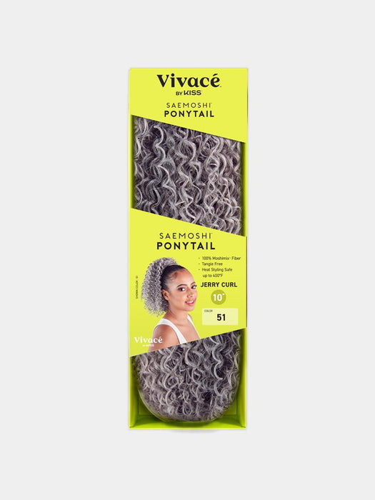 Vivace by KISS Saemoshi Ponytail - Jerry Curl 10"