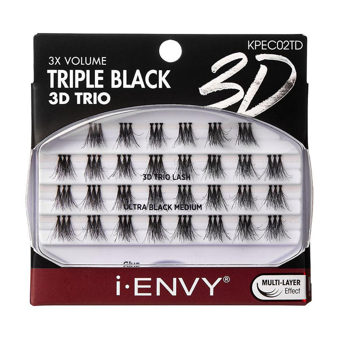i-ENVY by KISS Triple Black Trio Lashes - Medium