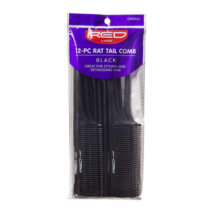 RED by KISS Rat Tail Comb Set 12pcs