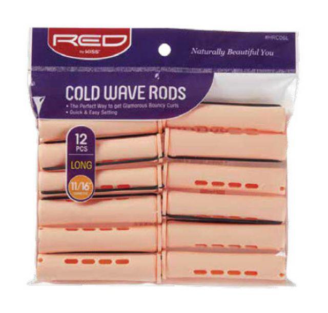 RED by Kiss Long Cold Wave Rods 12pcs - 11/16" Diameter