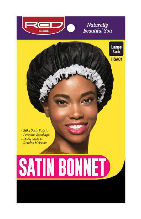 RED by KISS Satin Large Bonnet - Black