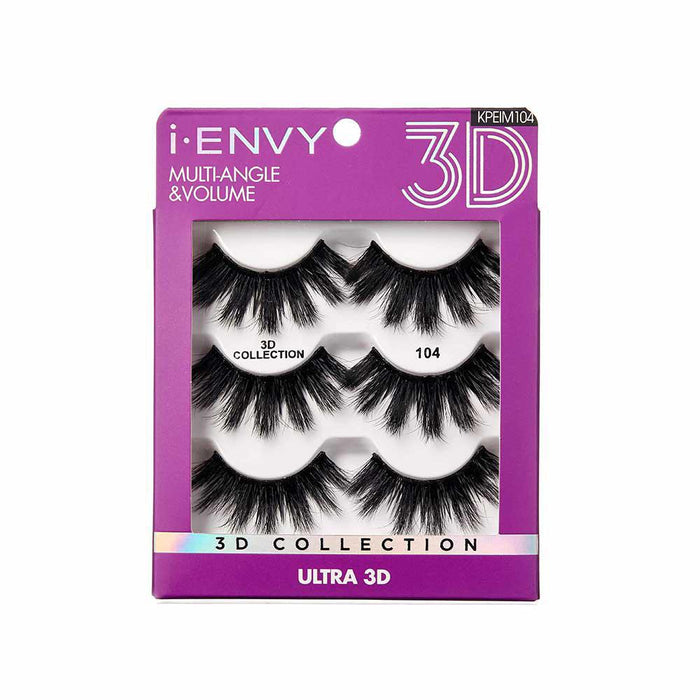 i-ENVY by KISS 3D Lashes Multi Pack - #104