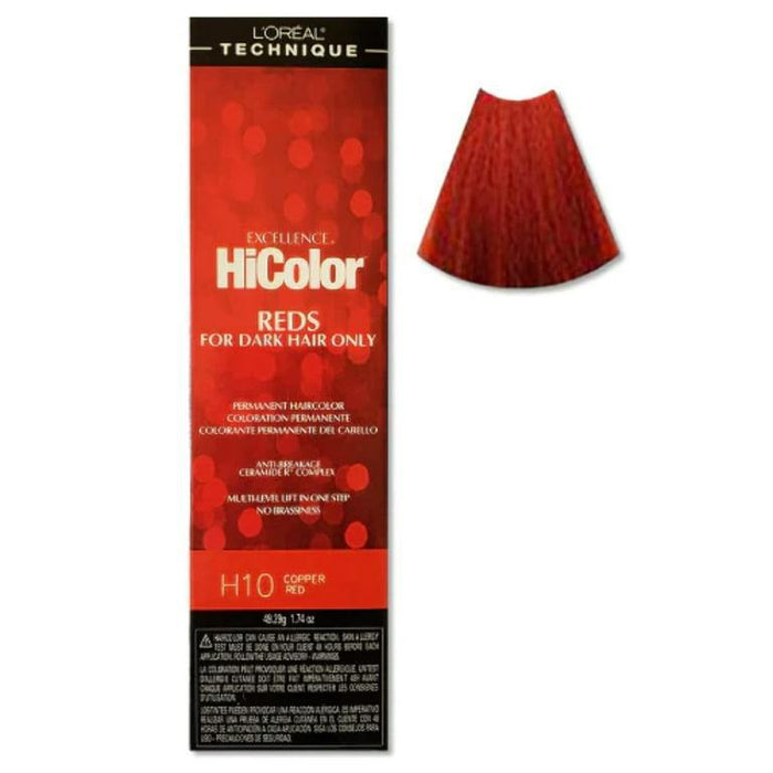 L'Oreal Excellence HiColor 1.74oz - H10 Copper Red