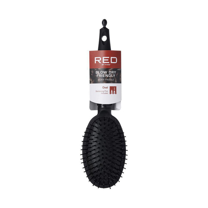 RED by Kiss Rubberized Paddle Brush - Oval