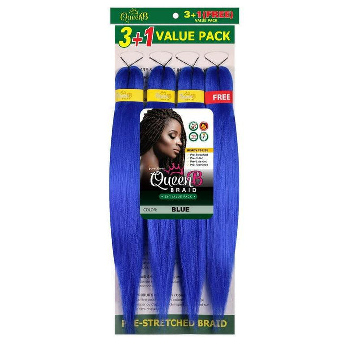 Urban Beauty Queen B Braiding Hair 3+1 Value Pack 40"