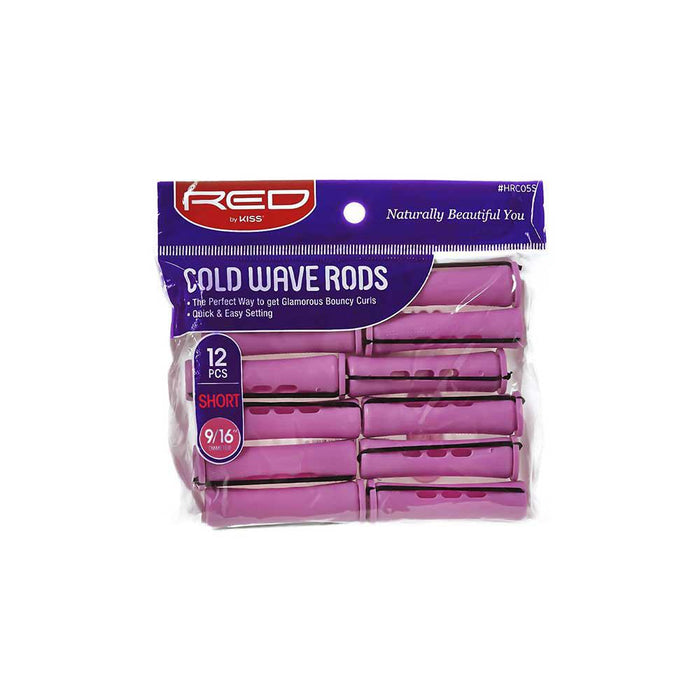 RED by Kiss Short Cold Wave Rods 12pcs - 9/16" Diameter