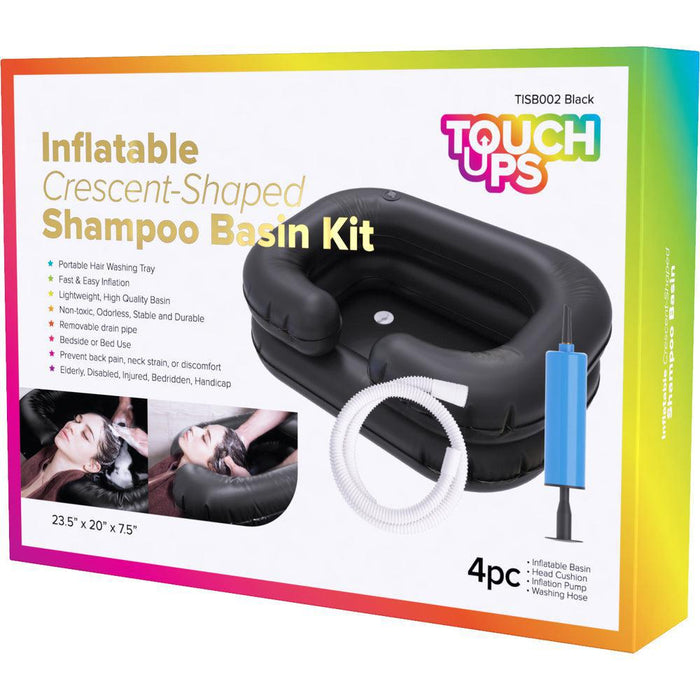 TouchUps Inflatable Shampoo Basin - Black