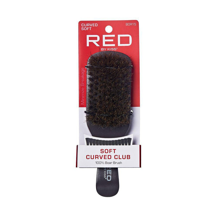 RED by KISS 100% Boar Soft Curved Club Brush