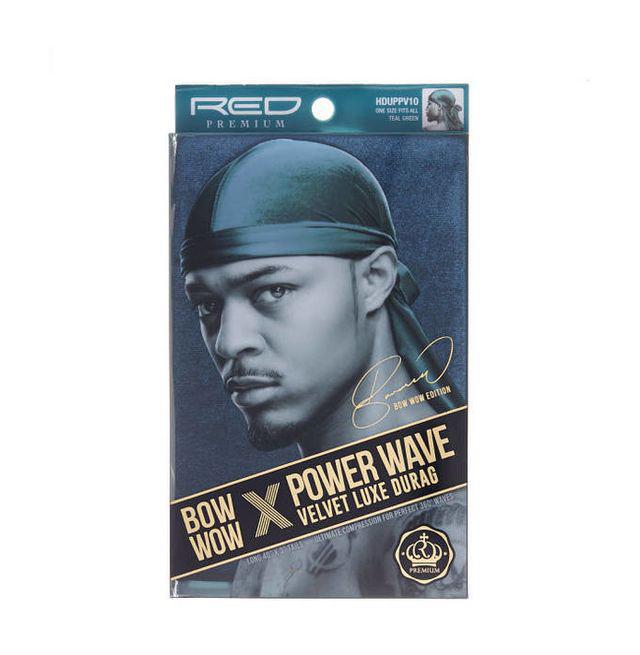 RED by Kiss Bow Wow x Power Wave Velvet Luxe Durag - Teal Green