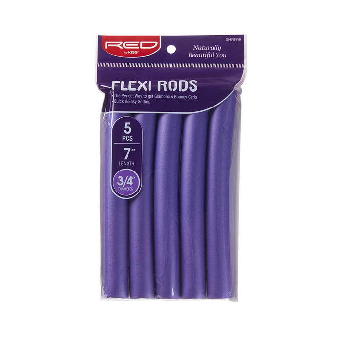 RED by Kiss Flexi Rods 7" Length 6pcs - 3/4" Diameter