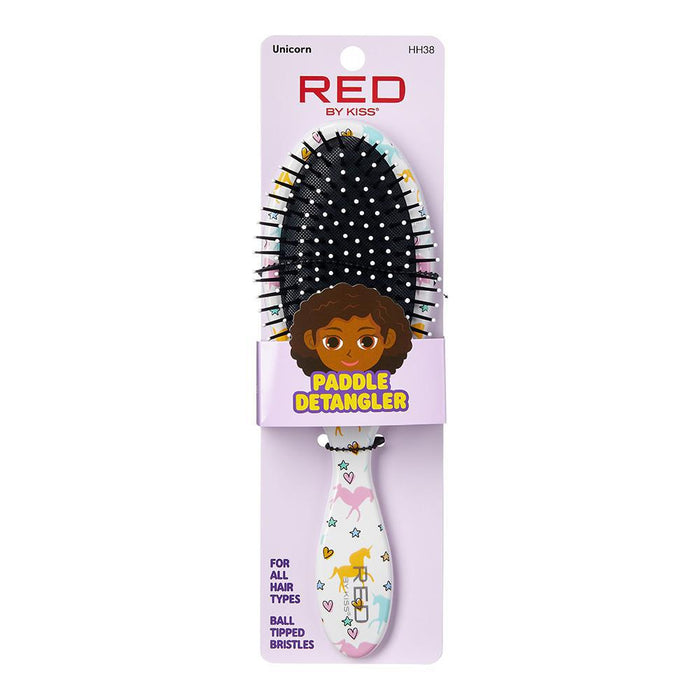 RED by Kiss Kid's Designed Paddle Brush - Unicorn